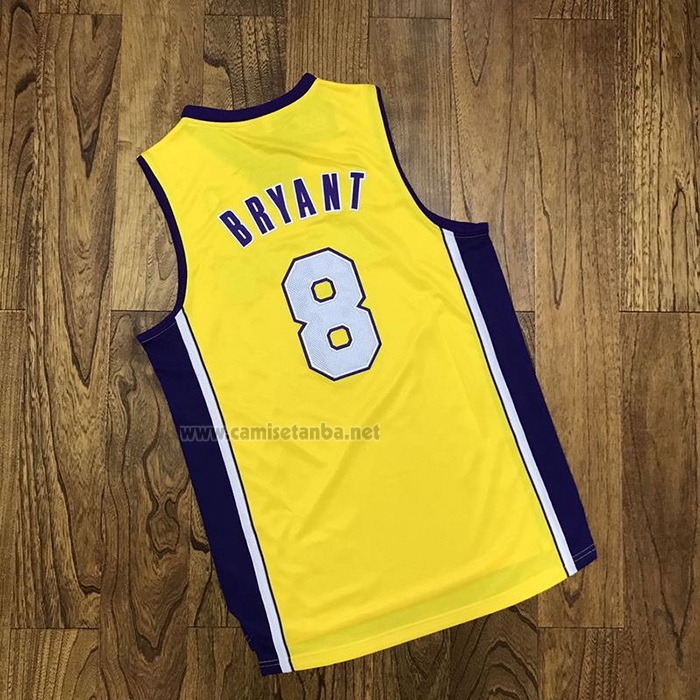 Camiseta Los Angeles Lakers Kobe Bryant #8 Icon 1999-00 Finals Bound Amarillo